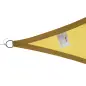 Toldo Vela Triangular 6x6x6 m Vela de Sombra para Jardín Patio Terraza Poliéster Anti UV Color Arena