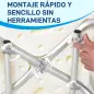 Silla de Ducha para Personas Mayores con Respaldo Altura Regulable Antideslizante y Apoyabrazos Carga 136 kg