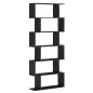 Estanteria Libreria 6 Estantes Madera Forma S 80x24x191 cm Estantes Color Negro