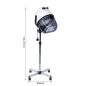 Secador de Pelo Profesional 1180W Secador de Casco con Altura Ajustable Temperatura Regulable Temporizador Capucha y Rue