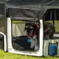 Parque Plegable para Perros de 8 Paneles Parque de Juego para Mascotas con Bolsa de Transporte Ø120x58 cm Negro