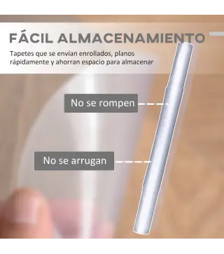 Alfombra Protectora para Silla de Oficina