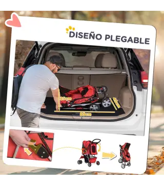 Cochecito para Perro y Gato