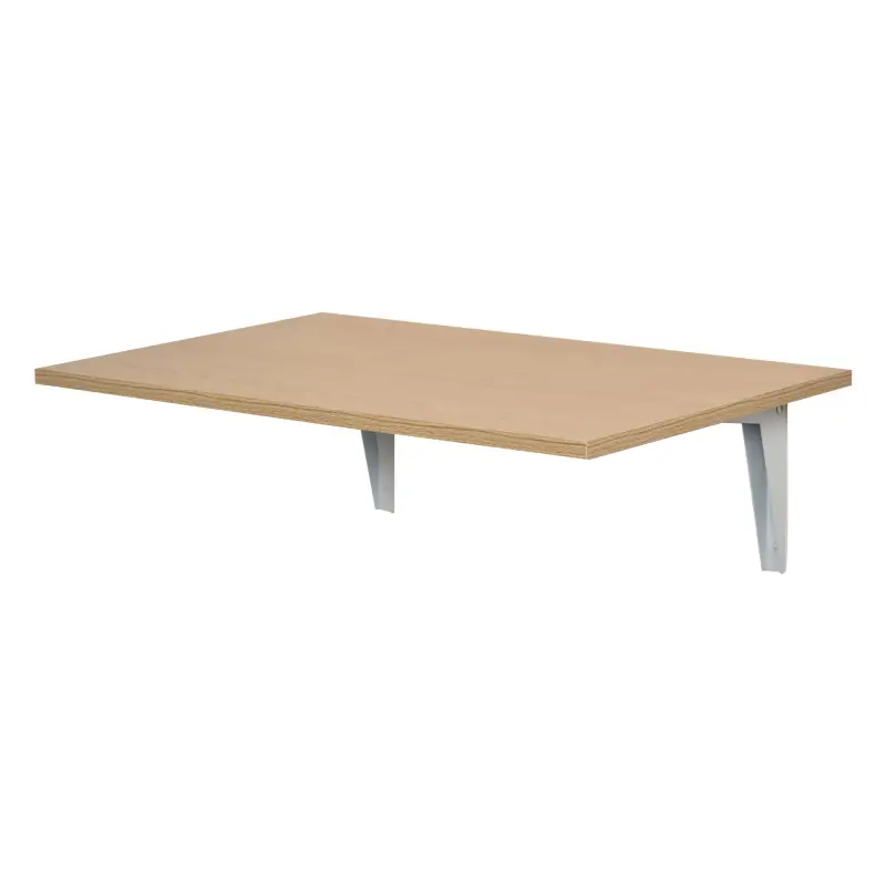 Mesa Plegable de Pared Mesa Abatible de Pared de Madera Ahorra Espacio para Cocina Comedor Dormitorio 60x40x20cm Natural