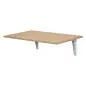Mesa Plegable de Pared Mesa Abatible de Pared de Madera Ahorra Espacio para Cocina Comedor Dormitorio 60x40x20cm Natural
