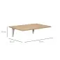 Mesa Plegable de Pared Mesa Abatible de Pared de Madera Ahorra Espacio para Cocina Comedor Dormitorio 60x40x20cm Natural