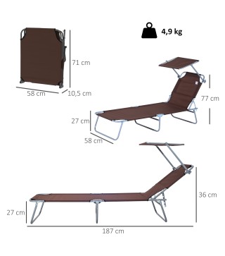 Tumbona Plegable