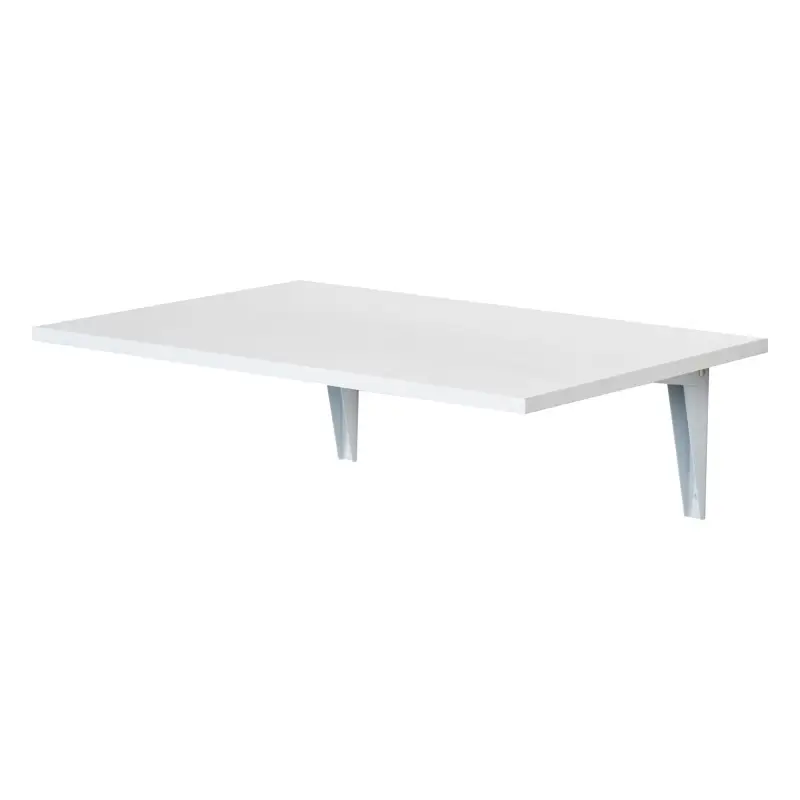 Mesa Plegable de Pared Mesa Abatible de Pared de Madera Ahorra Espacio para Cocina Comedor Dormitorio 60x40x20 cm Blanco