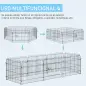Parque de Juegos para Perros 8 Paneles 71x61 cm Plegables Jaula Metálica para Mascotas con Puerta para Jardín Patio Exterior Neg