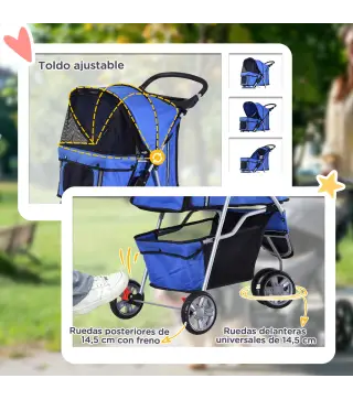 Cochecito para Perro y Gato