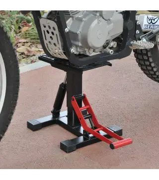 Caballete Elevador Universal Altura Ajustable 245-355 mm para Moto tipo Soporte de Motocross para Aparcar o Reparar Amortiguamie