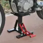 Caballete Elevador Universal Altura Ajustable 245-355 mm para Moto tipo Soporte de Motocross para Aparcar o Reparar Amortiguamie