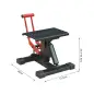 Caballete Elevador Universal Altura Ajustable 245-355 mm para Moto tipo Soporte de Motocross para Aparcar o Reparar Amortiguamie