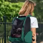Transportín 2 en 1 para Mascotas Mochila o Carrito de Viaje para Perro y Gato con 2 Ruedas con Asa retráctil de Aluminio y Bolsi