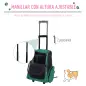 Transportín 2 en 1 para Mascotas Mochila o Carrito de Viaje para Perro y Gato con 2 Ruedas con Asa retráctil de Aluminio y Bolsi