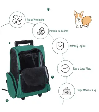 Transportín Carrito para Mascotas