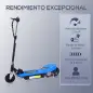 Patinete Eléctrico Plegable para Niños y Adolescentes de +7 Años con Manillar Ajustable en Altura 78x37x87-95 cm Azul