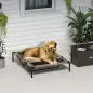 Cama Elevada para Perros Gatos Portátil Cama para Mascotas con Zona de Malla Transpirable y Tela Oxford para Interior Exterior 1