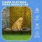 Cama Elevada para Perros Gatos Portátil Cama para Mascotas con Zona de Malla Transpirable y Tela Oxford para Interior Exterior 1
