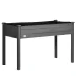Huerto Urbano Elevado de Madera 122,5x56,5x76 cm con Tela no Tejida para Cultivos Plantas Flores Gris Oscuro Huerto Urbano Elevado de Madera 122,5x56,5x76 cm con Tela no Tejida para Cultivos Plantas Flores Gris Oscuro