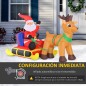 Papa Noel con Reno Hinchable Papa Noel con Reno Hinchable