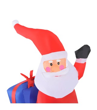Papa Noel con Reno Hinchable