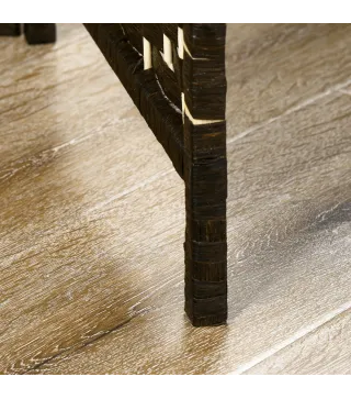 Biombo Separador de Ambientes 4 Paneles 160x170 cm con 2 Estantes de Exhibición Pantalla de Privacidad Plegable Marrón