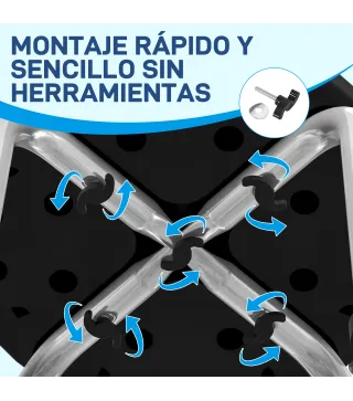 Taburete de Ducha de Aluminio con Altura Regulable Antideslizante Carga 135 kg para Ancianos y Discapacitados