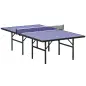 Mesa de Ping Pong Plegable con Red 152.5x274x76cm Tenis de Mesa y Material de Acero y MDF en Color Azul