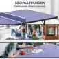 Mesa de Ping Pong Plegable con Red 152.5x274x76cm Tenis de Mesa y Material de Acero y MDF en Color Azul