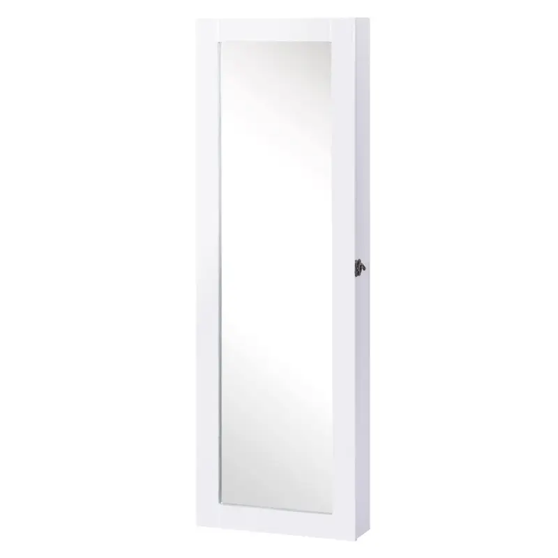 Espejo Joyero Colgante de Pared Armario de Joyería Organizador de Joyas con Ganchos y Ranuras para Collares para Dormitorio Saló Espejo Joyero Colgante de Pared Armario de Joyería Organizador de Joyas con Ganchos y Ranuras para Collares para Dormitorio Saló