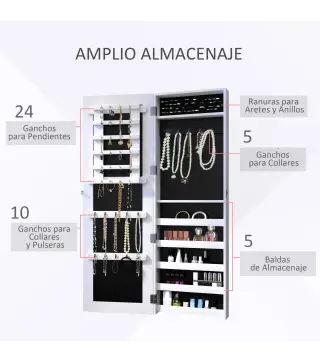 Espejo Joyero de Pared