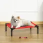 Cama Elevada para Perros Gatos Portátil Cama para Mascotas con Zona de Malla Transpirable y Tela Oxford para Interior Exterior 6