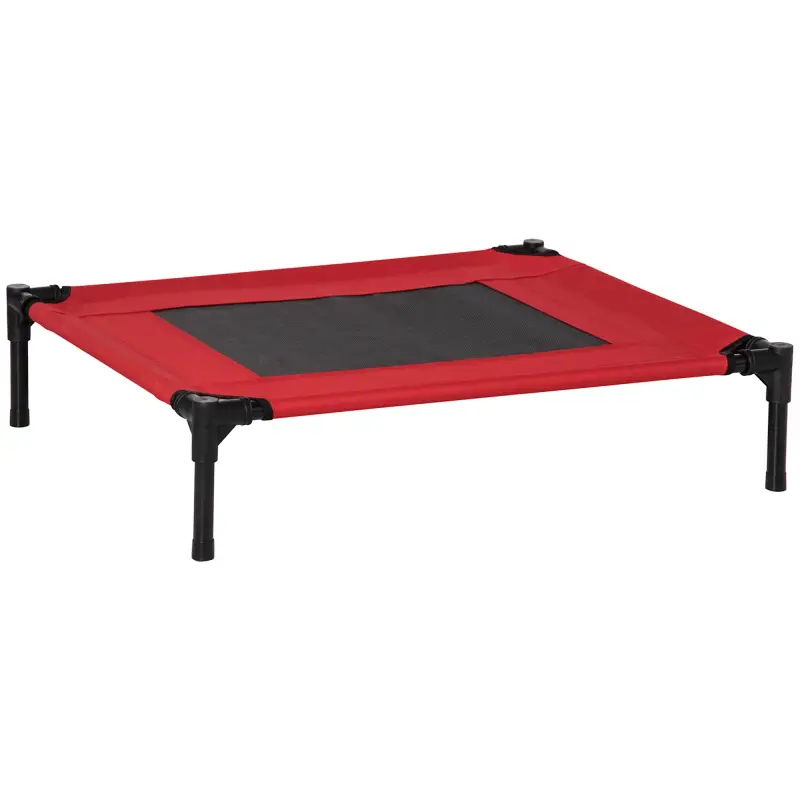 Cama Elevada para Perros Gatos Portátil Cama para Mascotas con Zona de Malla Transpirable y Tela Oxford para Interior Exterior 7