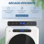 Secadora de Evacuación 3 KG 1000W Función Antiarrugas Función Esterilizar Temporizador Pantalla LED Táctil Blanco