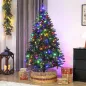 Árbol de Navidad de Abeto 180 cm con Luces LED 9 Modos de Iluminación 802 Ramas con Nieve Artificial Verde