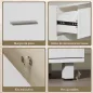 Mueble Bajo Lavabo con 2 Cajones Estilo Moderno para Lavabo sin Pedestal 80x30x60 cm Blanco