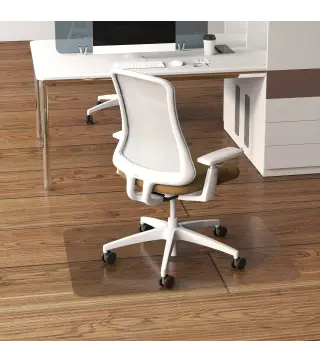 Alfombrilla Protectora para Suelos Alfombrilla para Silla de Oficina para Suelo Enmoquetado 90x120 cm Transparente