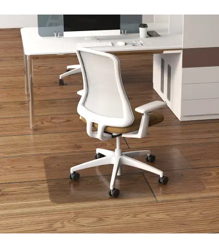 Alfombrilla Protectora para Suelos Alfombrilla para Silla de Oficina para Suelo Enmoquetado 90x120 cm Transparente