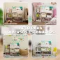 Estantería Infantil para Juguetes Estantes Abiertos Compartimentos Diseño de Ositos Organizador de Juguetes Blanco
