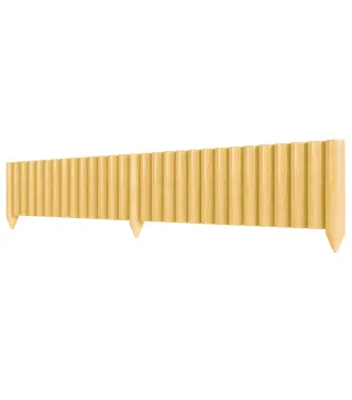 Valla de Jardín de Madera Panel Decorativo Resistente y Fácil de Instalar para Patio Césped Camino 176x38 cm Natural