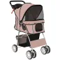Carrito para Perros Pequeños con Cesta de Almacenaje Portavasos Ruedas y Cojín Lavable 77x44x102 cm Café Carrito para Perros Pequeños con Cesta de Almacenaje Portavasos Ruedas y Cojín Lavable 77x44x102 cm Café