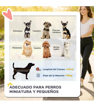 Carrito para Perros Pequeños con Cesta de Almacenaje Portavasos Ruedas y Cojín Lavable 77x44x102 cm Café