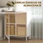 Mesa Plegable de Comedor con Alas Abatibles 4 Compartimentos 3 Formas para Cocina Salón 169x60x75 cm Blanco
