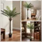 Planta Artificial Decorativa 180 cm Palmera Artificial con Maceta y Hojas para Interior Verde
