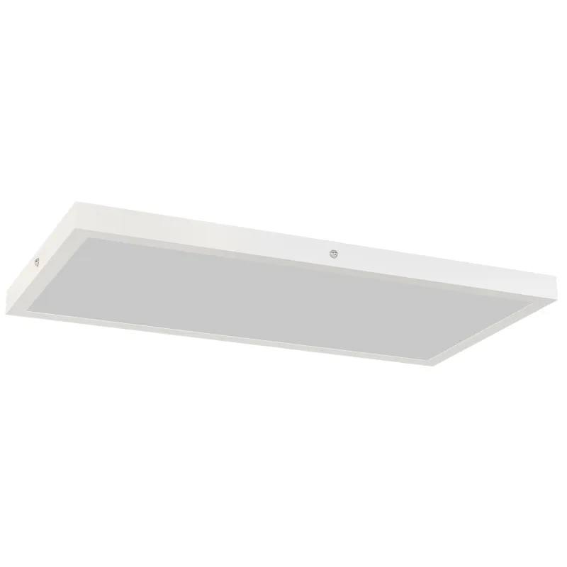 Juego de 4 Lámparas de Techo Color Regulable con Interruptor DIP y de Pared 3000K/4000K/6000K 60x30x3,7 cm Blanco