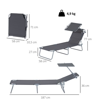 Tumbona Plegable