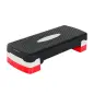 Step de Aeróbic Step para Fitness Stepper Antideslizante con Altura Regulable 2 Niveles de 10/15 cm Carga 150 kg para Ejercicio