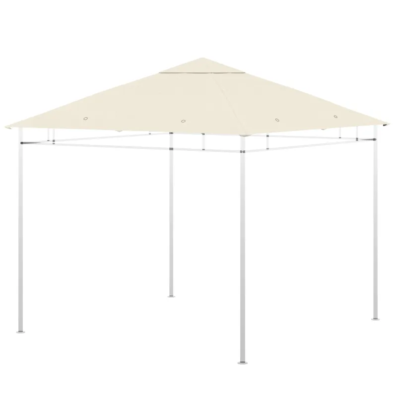 Toldo de Recambio 3x3 m con Orificios de Drenaje Ventilación y Protección UV Solo Toldo NO Incluye Marco Crema