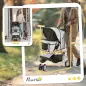 Carrito para Perros Pequeños con Cesta de Almacenaje Ventanas de Malla y 2 Ruedas Universales 75x45x97 cm Gris
